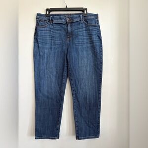 Chico's Dark Blue Straight Leg Jeans